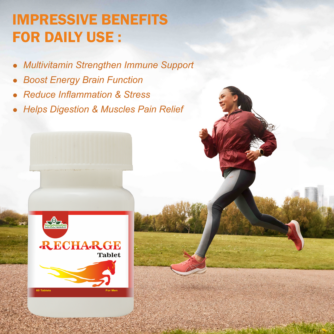 Recharge Tablets | Ayurvedic Boost for Energy, Vitality, and Sexual Health