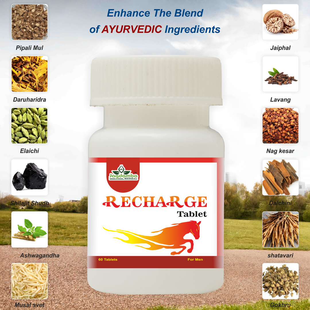 Recharge Tablets | Ayurvedic Boost for Energy, Vitality, and Sexual Health