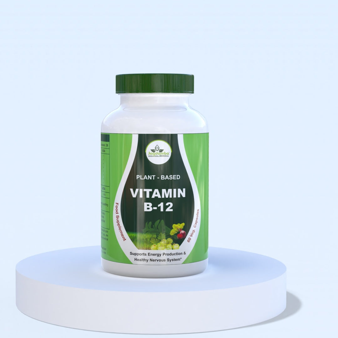 Vitamin B12 High Strength – Boosts Energy, Brain & Nerve Health | 60 Veg. Capsules