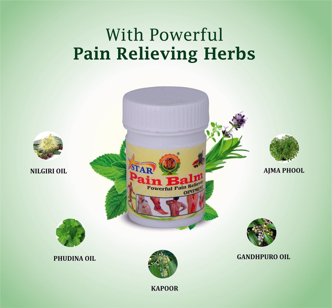 Jagdamba Herbal Star Pain Balm is an absolute cure for all types of pain.