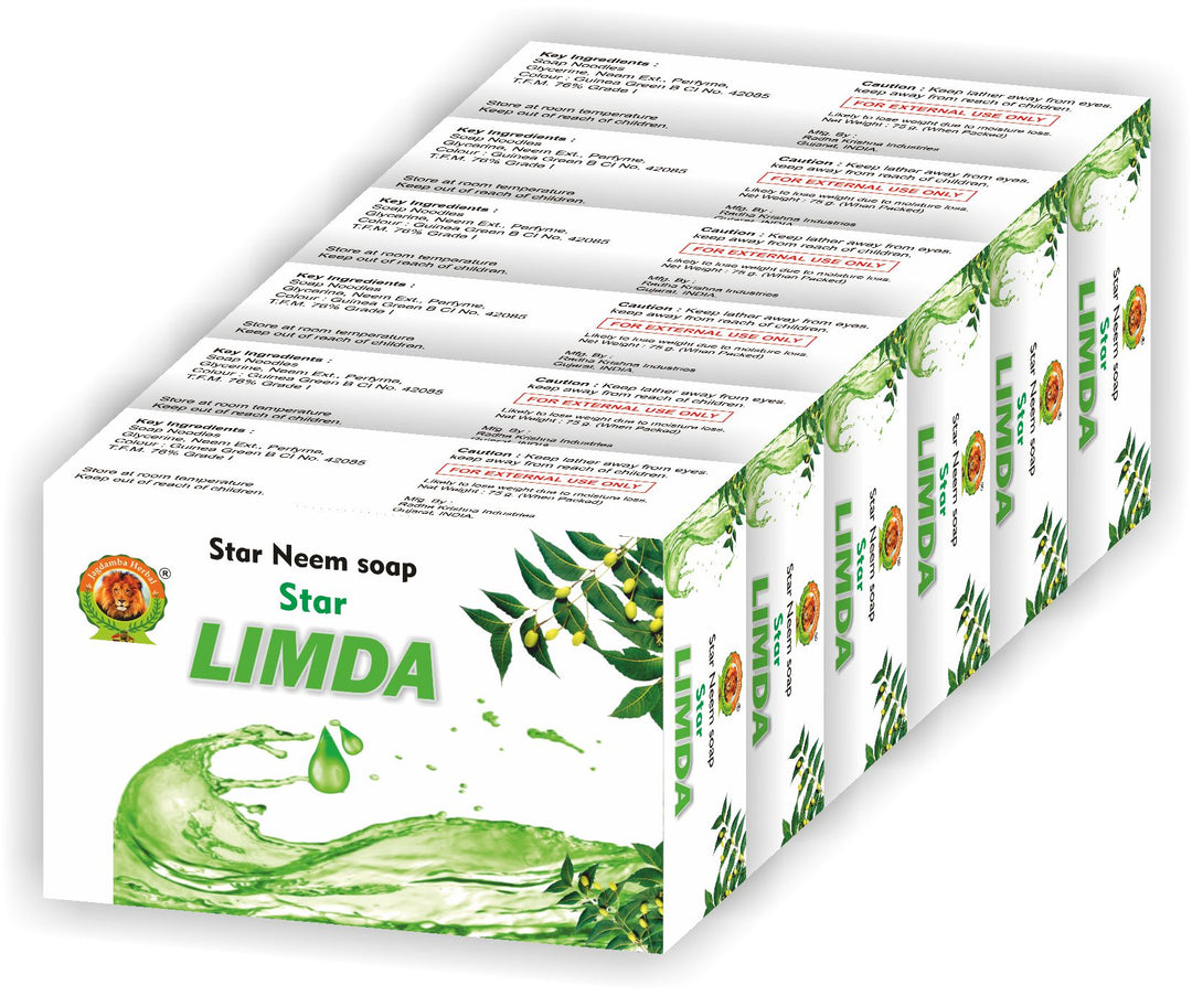 Star Limda Soap With Pure Neem | Anti-Bacterial, Nourishment, Anti-acne Skin