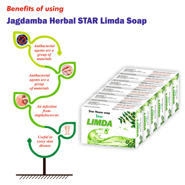 Star Limda Soap With Pure Neem | Anti-Bacterial, Nourishment, Anti-acne Skin