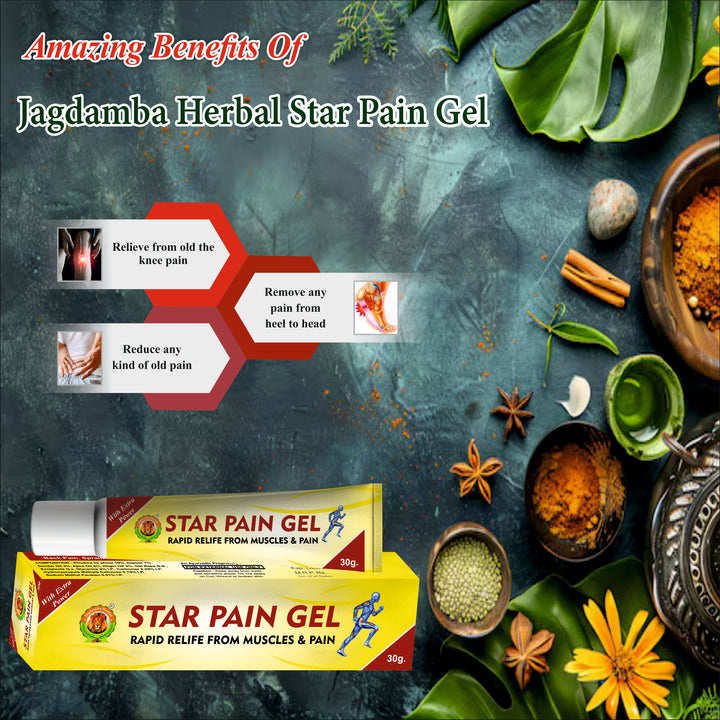 Star Pain Gel: Fast-Acting Relief for Joint and Muscle Pain"