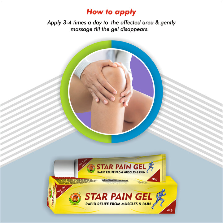 Star Pain Gel: Fast-Acting Relief for Joint and Muscle Pain"