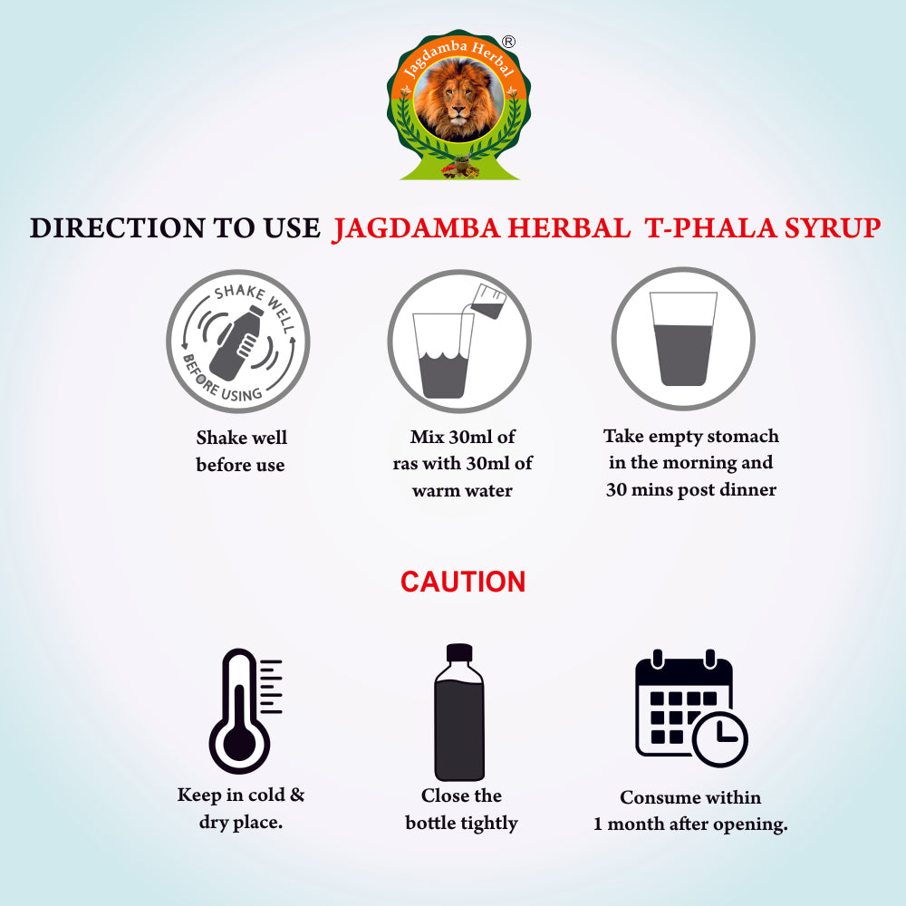 T-PHALA Syrup: Ayurvedic Solution for Digestive Health and Constipation Relief