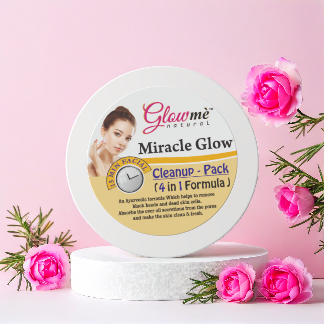 GlowMe Natural Miracle Glow 4-in-1 Herbal Brightening, Hydrating, Anti-Ageing & Nourishing Skincare Solution – For Healthy, Radiant & Youthful Skin