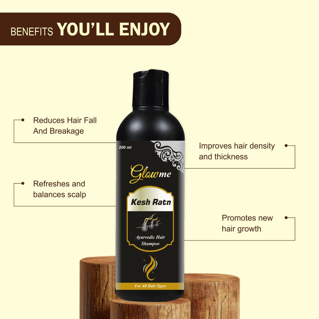 Kesh Ratn Ayurvedic Hair Shampoo – Strong, Smooth & Naturally Healthy Hair  | 200 ml