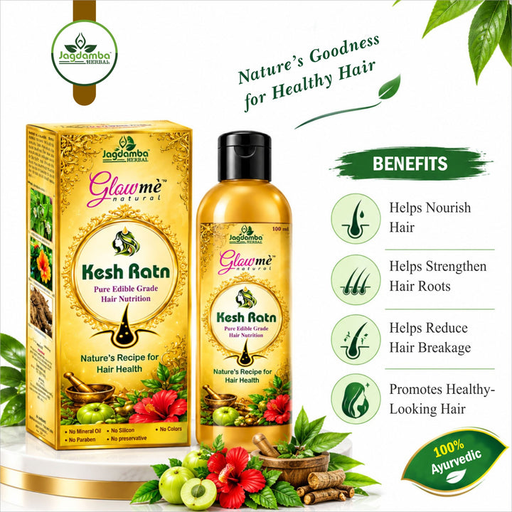 Kesh Ratna Hair Oil - Ultimate Nourishment for Strong, Smooth, and Youthful Hair