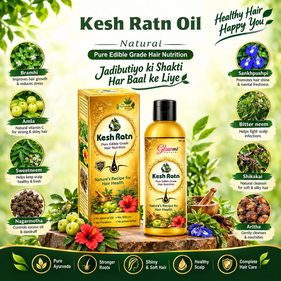 Kesh Ratna Hair Oil - Ultimate Nourishment for Strong, Smooth, and Youthful Hair
