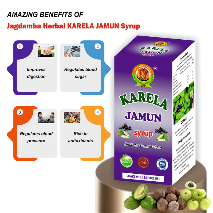 Karela Jamun Syrup: Ayurvedic Solution for Blood Sugar Management and Digestion