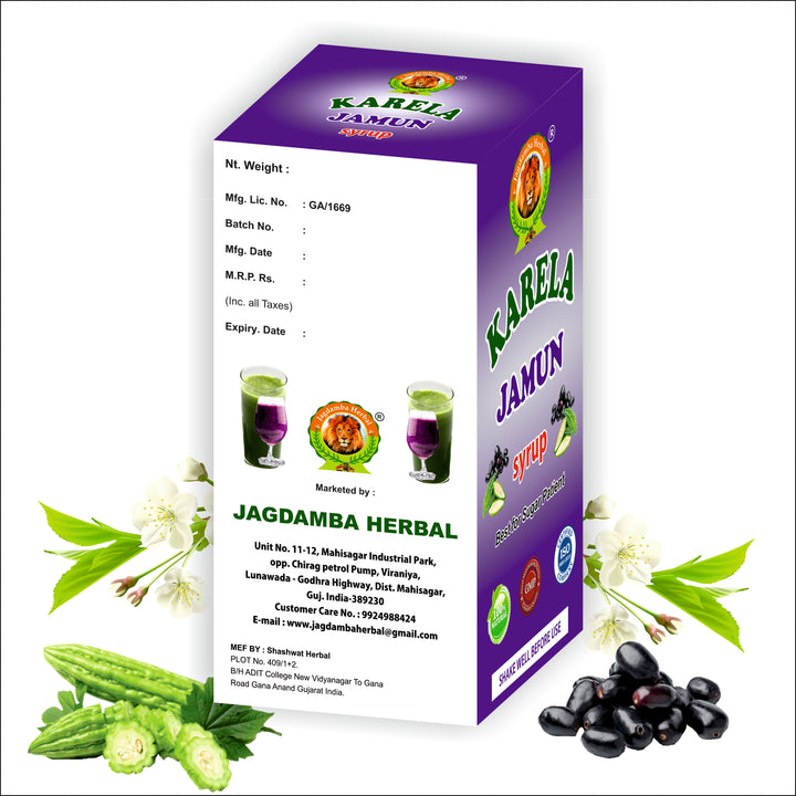 Karela Jamun Syrup: Ayurvedic Solution for Blood Sugar Management and Digestion