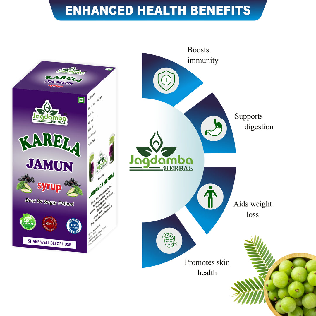 Karela Jamun Syrup: Ayurvedic Solution for Blood Sugar Management and Digestion