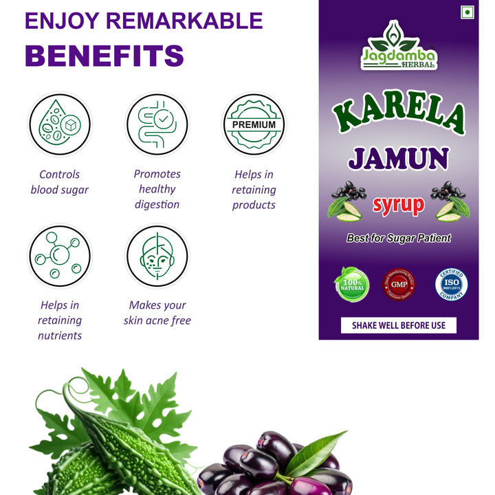 Karela Jamun Syrup: Ayurvedic Solution for Blood Sugar Management and Digestion
