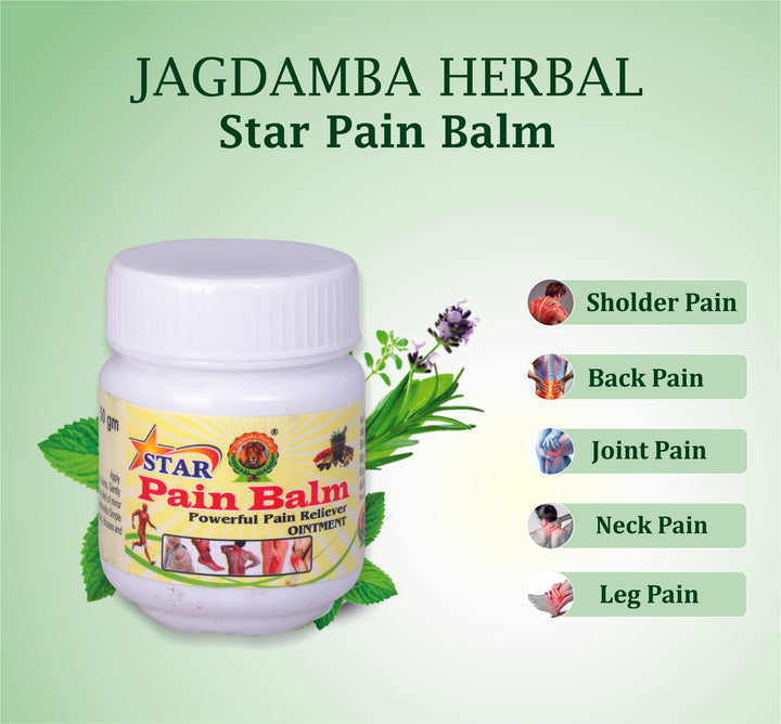 Jagdamba Herbal Star Pain Balm is an absolute cure for all types of pain.